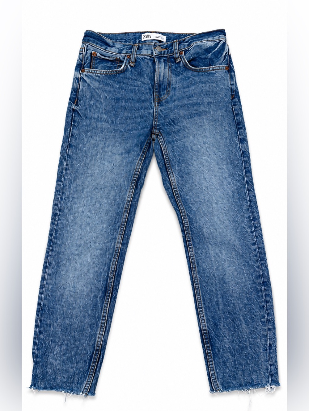 Zara Men’s Light Blue Slim Straight Jeans